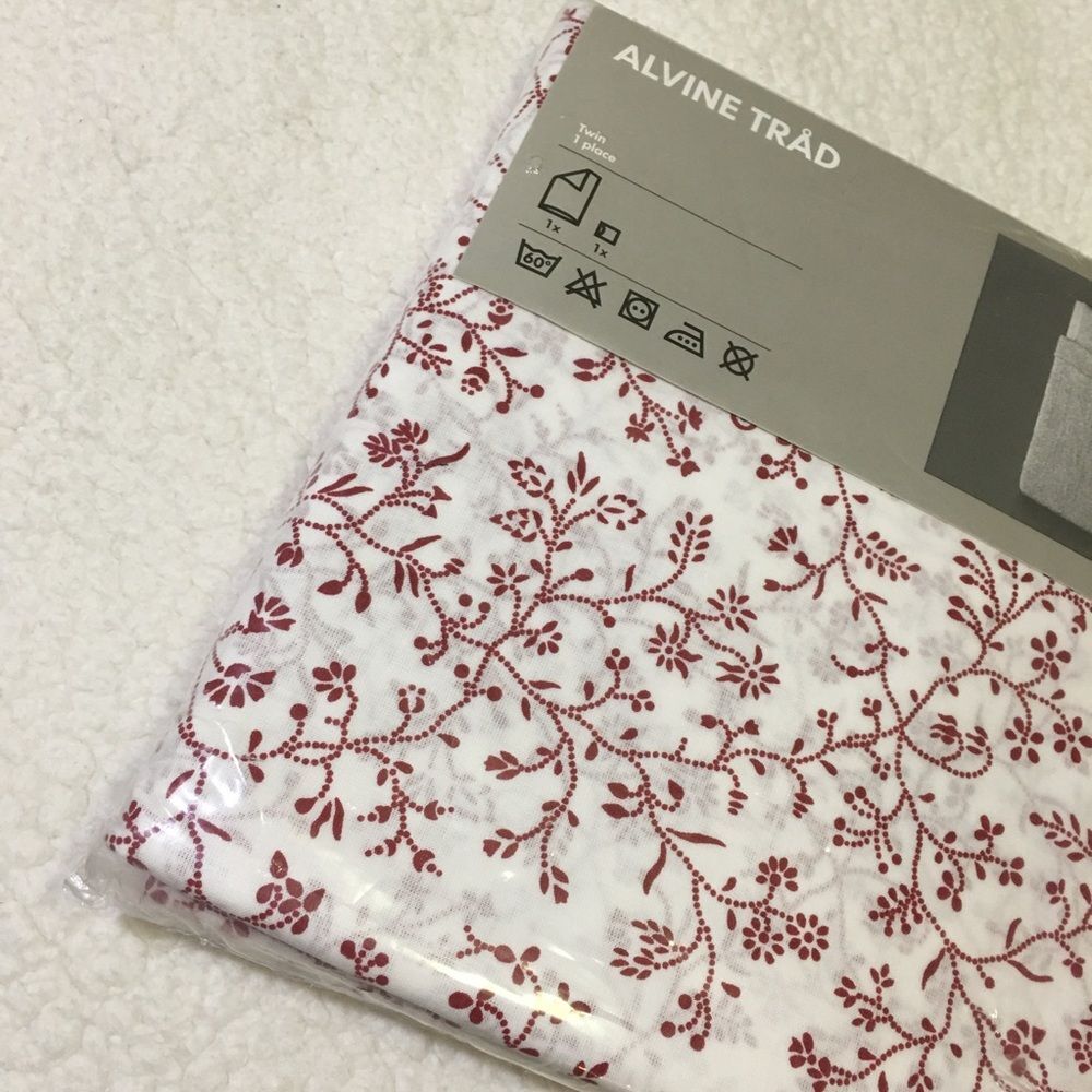 NWT Ikea Alvin Trad Duvet + Sham TWIN
